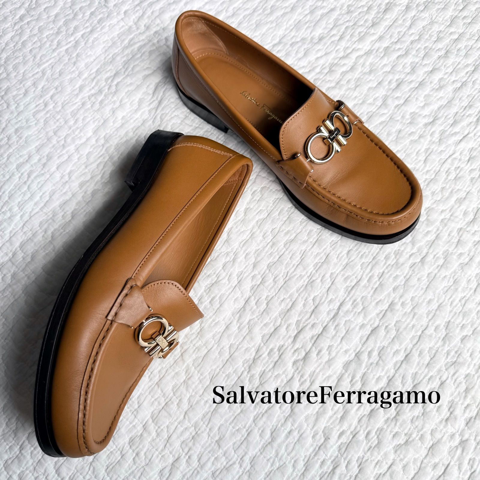 極美品 SalvatoreFerragamo サルヴァトーレフェラガモ ROLO ダブル