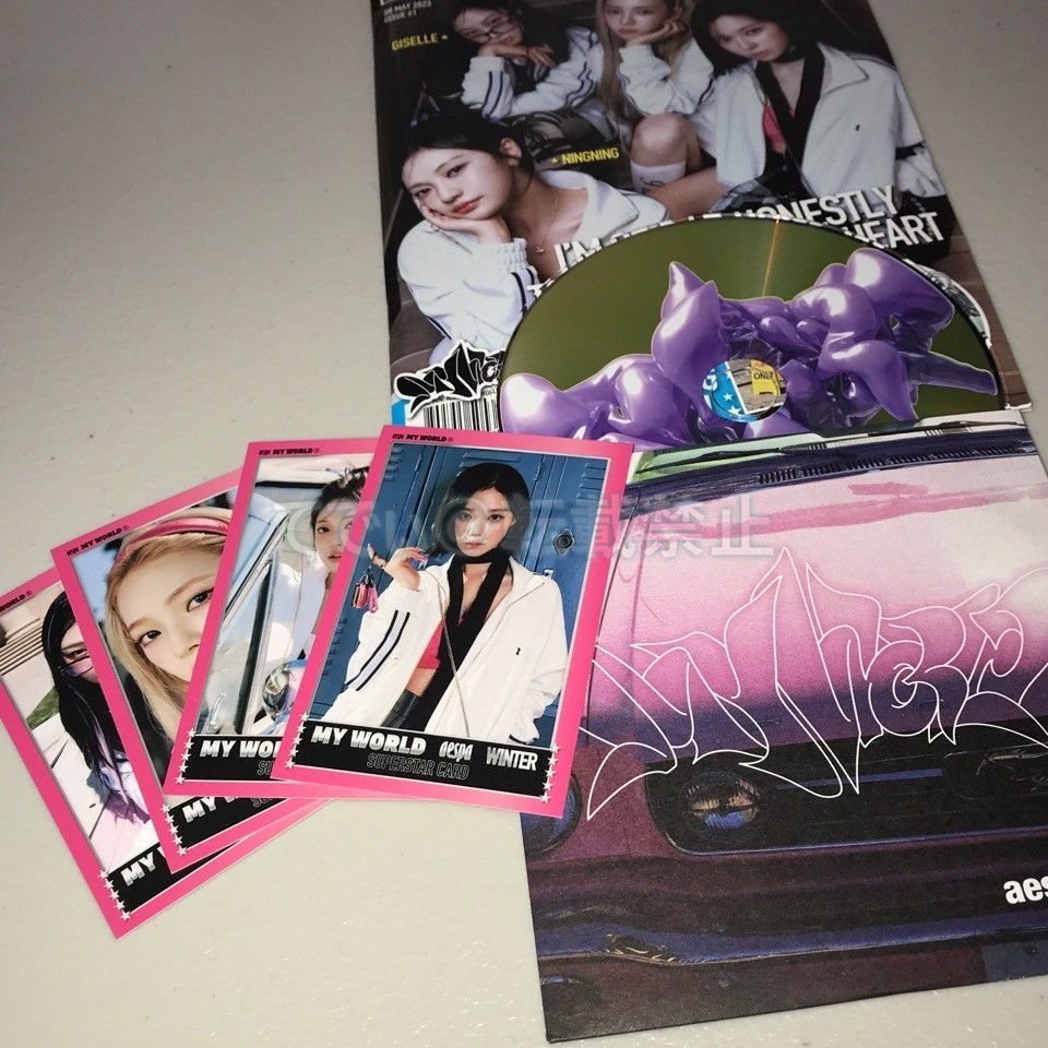 専用＠aespa 直筆サイン「MY WORLD」Spicy ver.CD - メルカリ