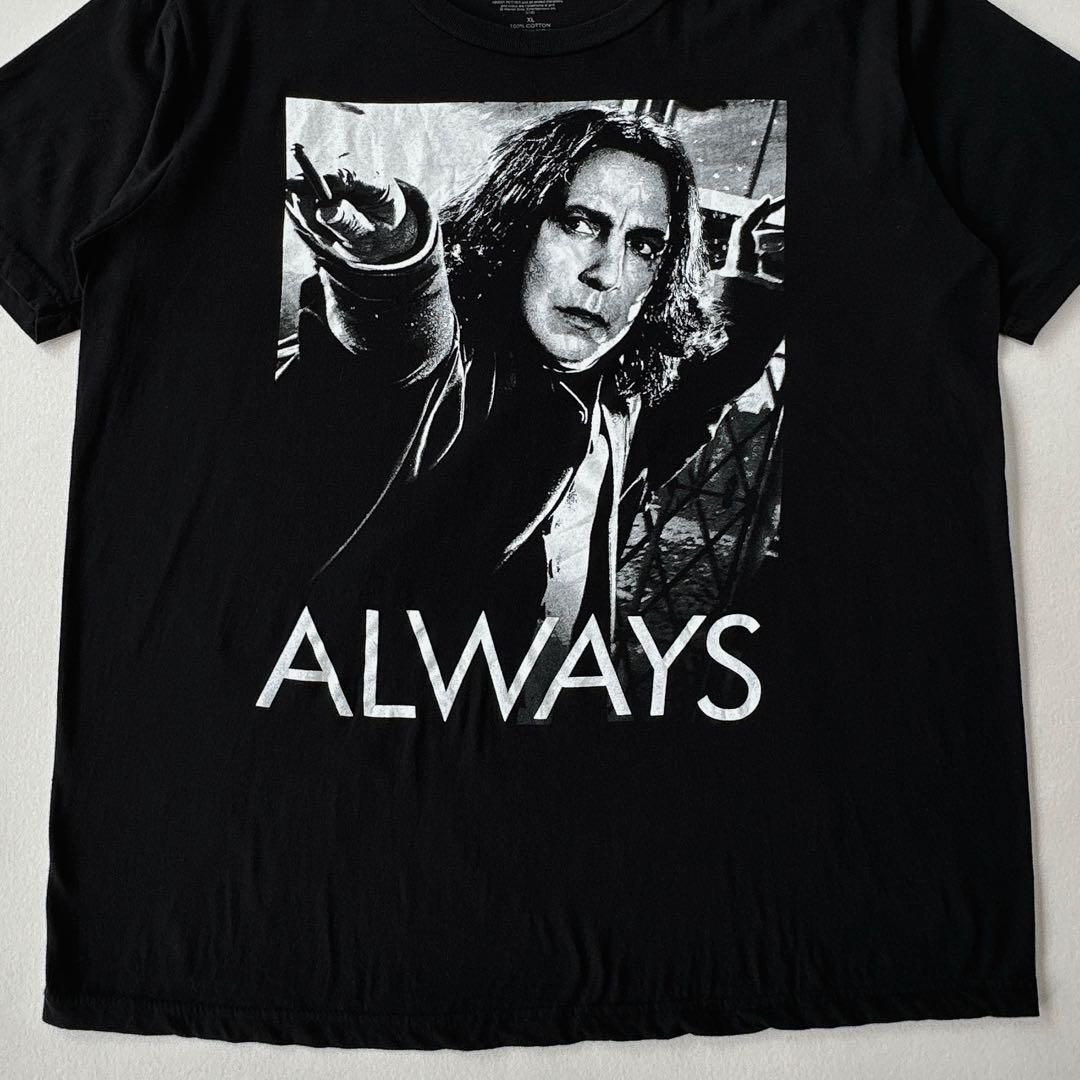 ハリーポッター スネイプ先生 プリントTシャツ ブラック 00s XLsize