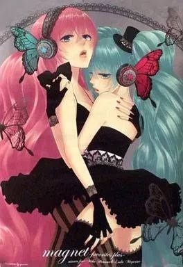 中古】ポスター（アニメ） B3ポスター 初音ミク＆巡音ルカ 「CD magnet