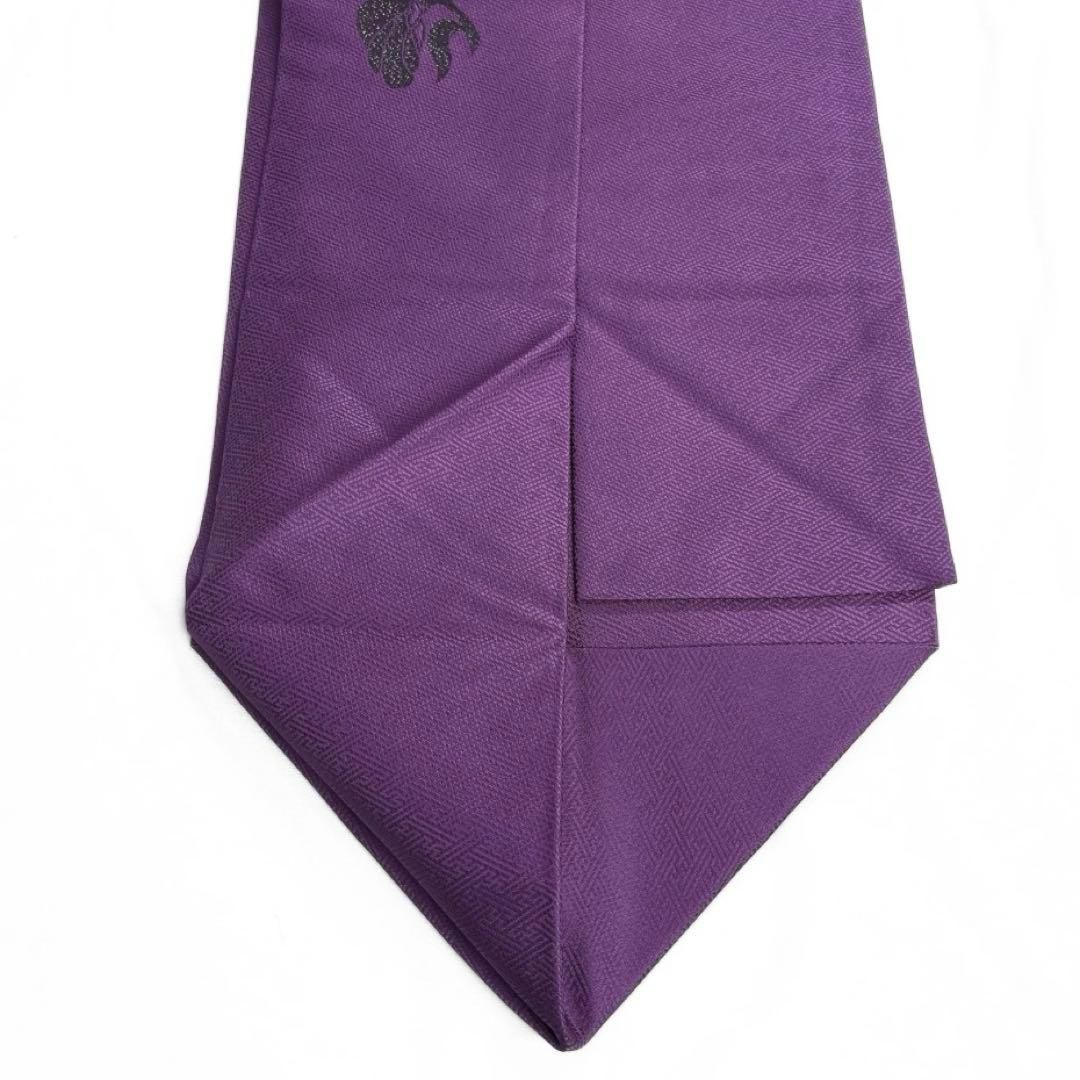 未着用 名古屋帯 唐花 唐草 紗綾形地紋 パープル 着物 094b d - メルカリ