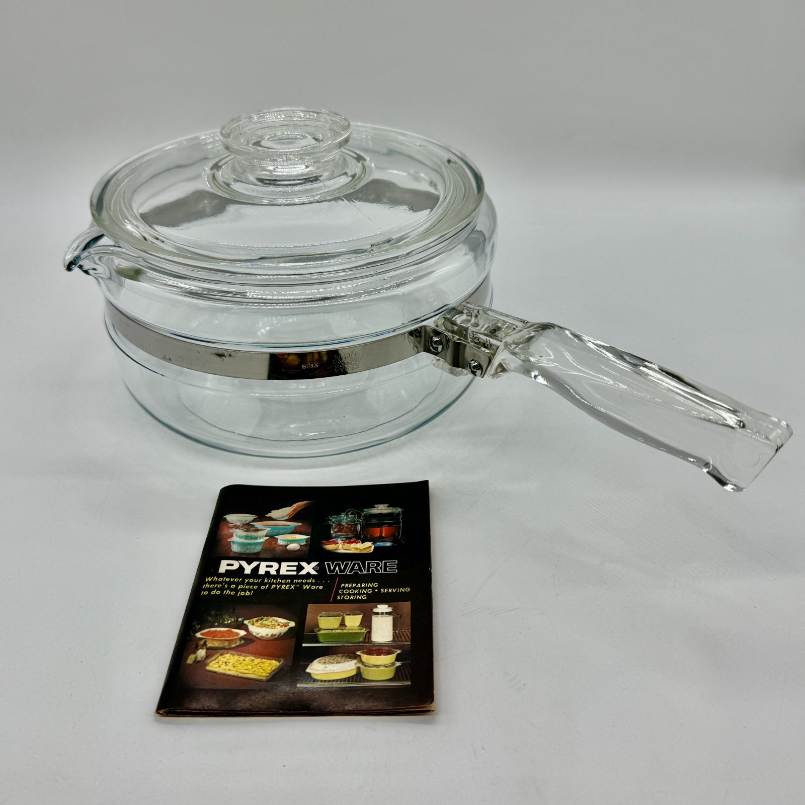 希少品】PYREX オールドパイレックス 耐熱ガラス片手鍋 ソースパン