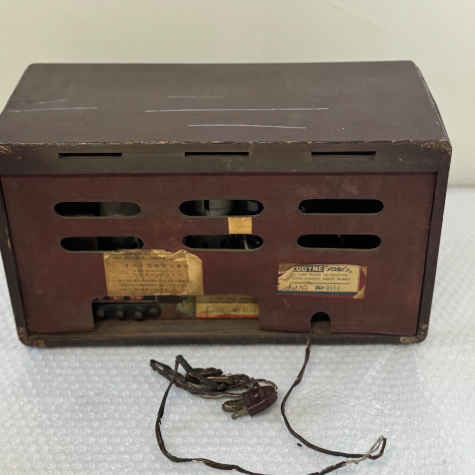 ジャンク 真空管ラジオ MELODYNE メロダイン アンティーク レトロ 昭和