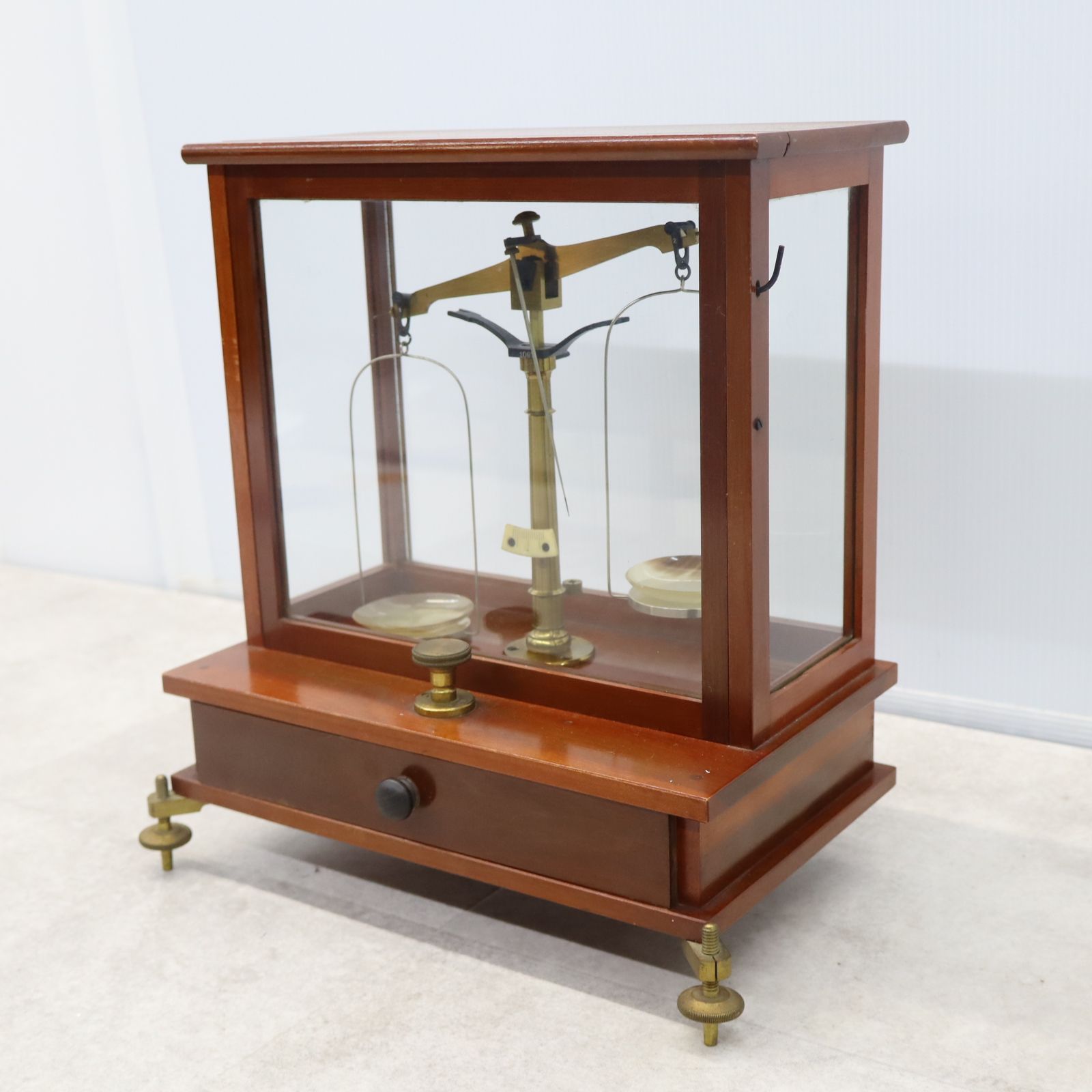 △ 当時物 アンティーク レトロ｜天秤 計 精密化学天秤｜ 薬品計り