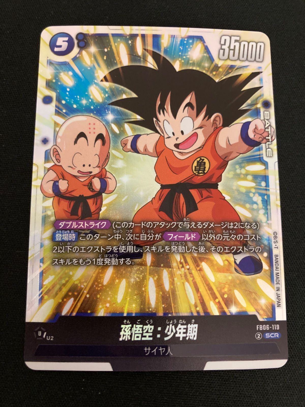 fb06-119 孫悟空 少年期 パラレル psa10 フュージョンワールド