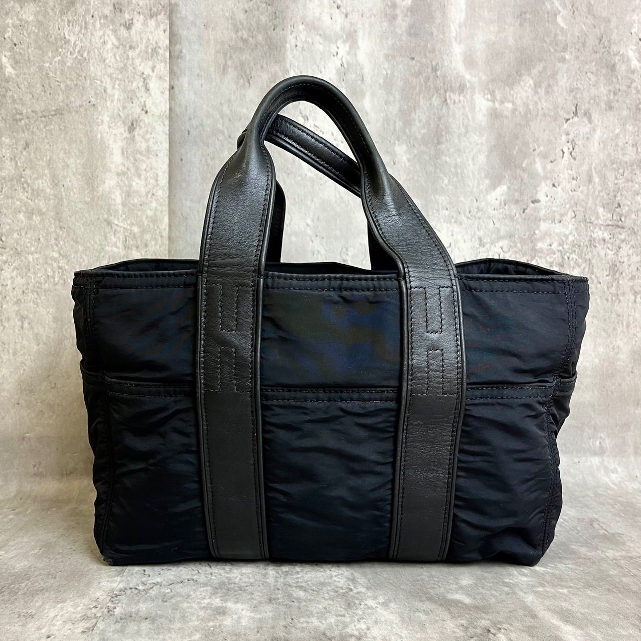 エルメス HERMES ショルダーバッグ アカプルコバサス ナイロン×レザー