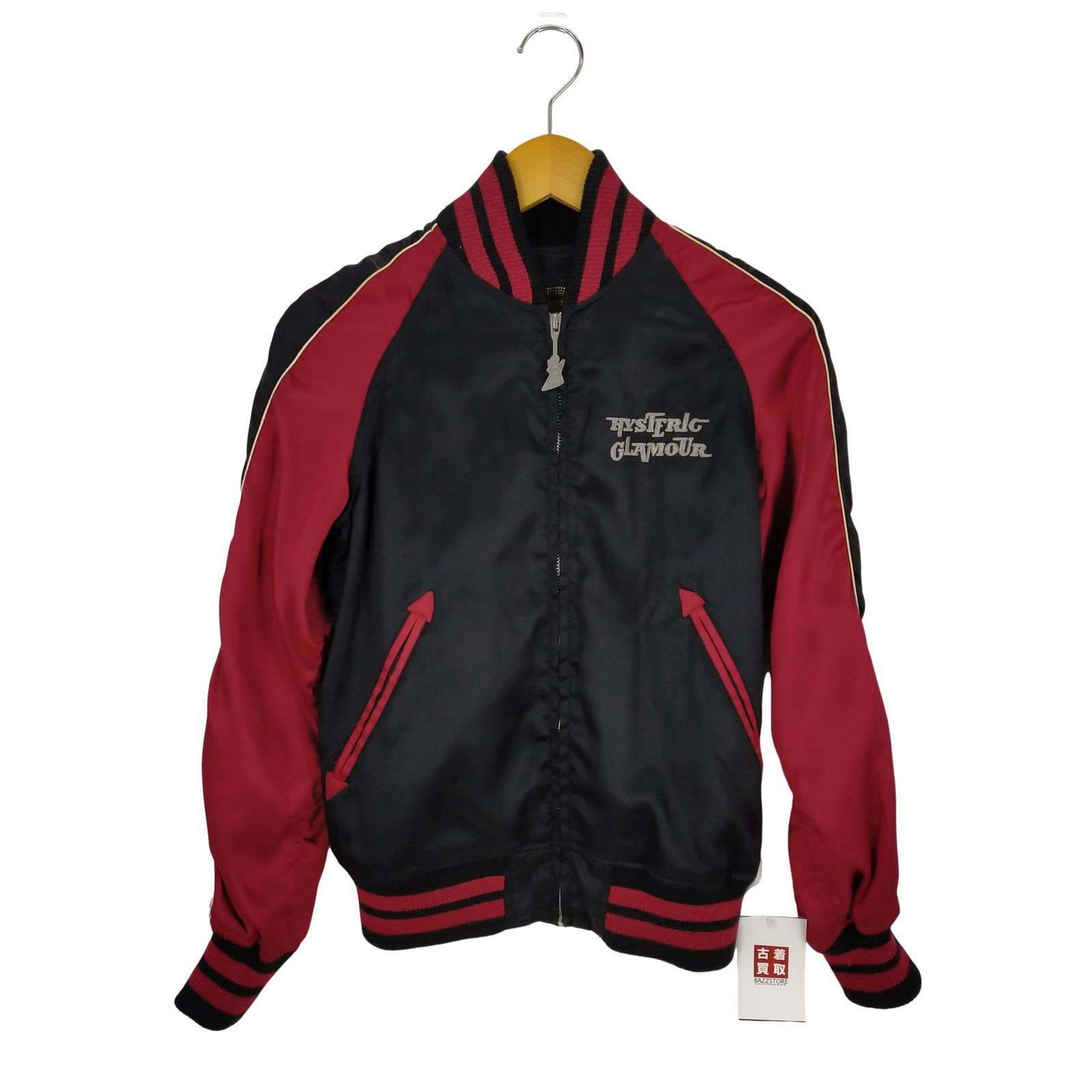 ヒステリックグラマー バイクガール ベロア スカジャン 髑髏 ギャル男