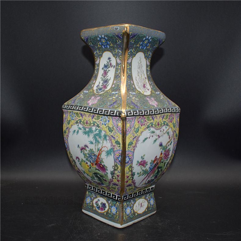 青花着花麒麟紋将軍壺 景徳鎮 陶磁器 装飾品 現代工芸品 美術品 置物