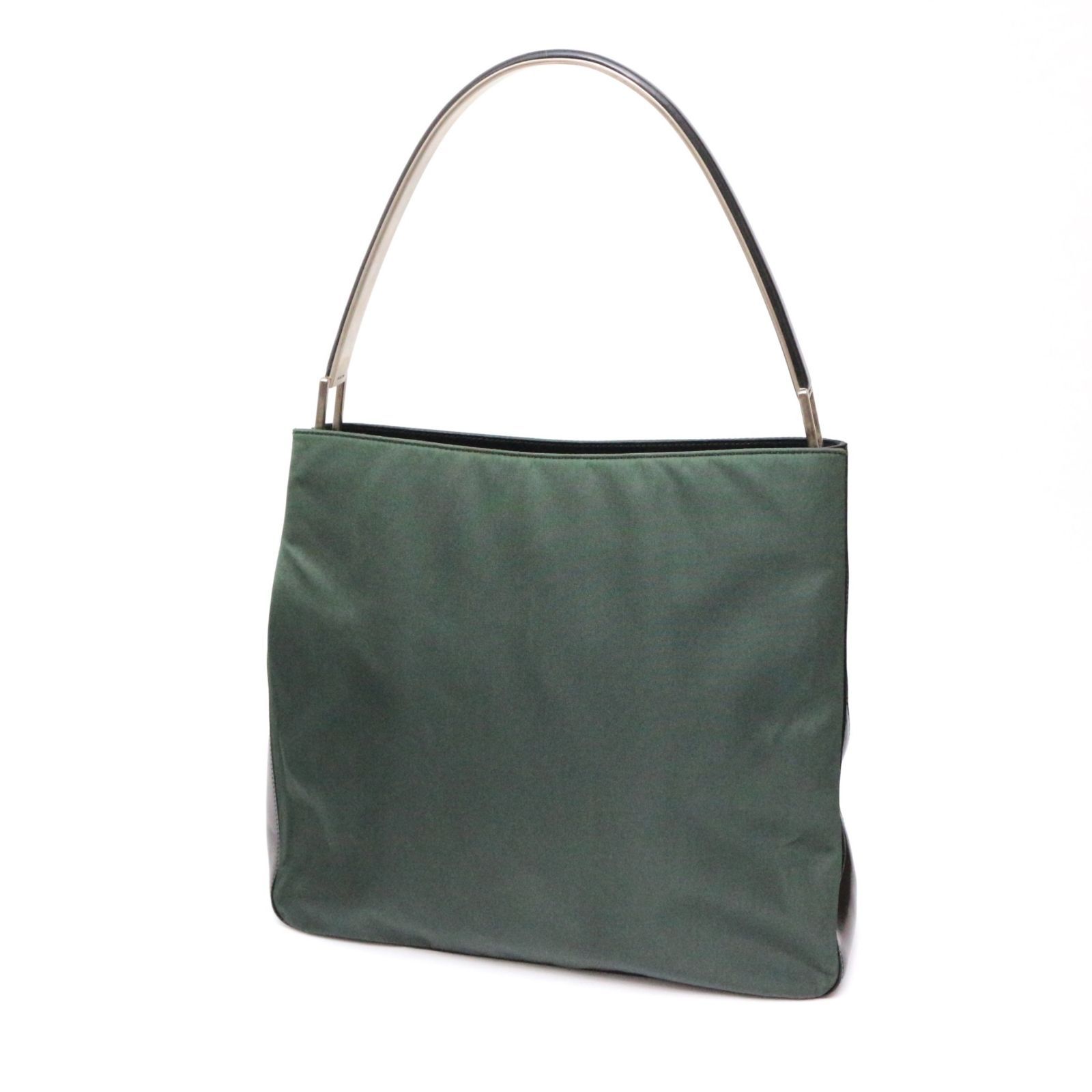 プラダ PRADA ハンドバッグ - ナイロン ダークグリーン バッグ PRADA