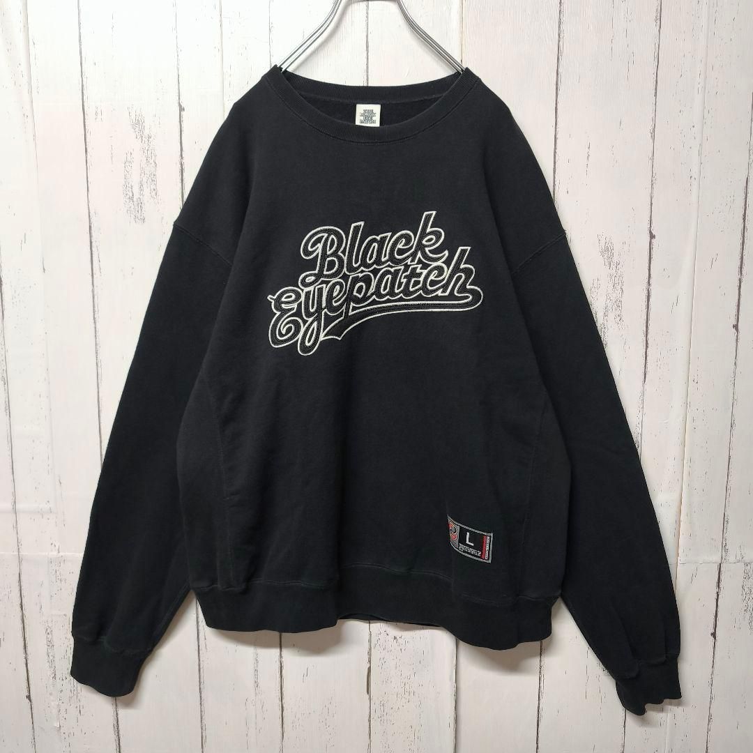 即完モデル】 ブラックアイパッチ センター刺繍ロゴ 入手困難