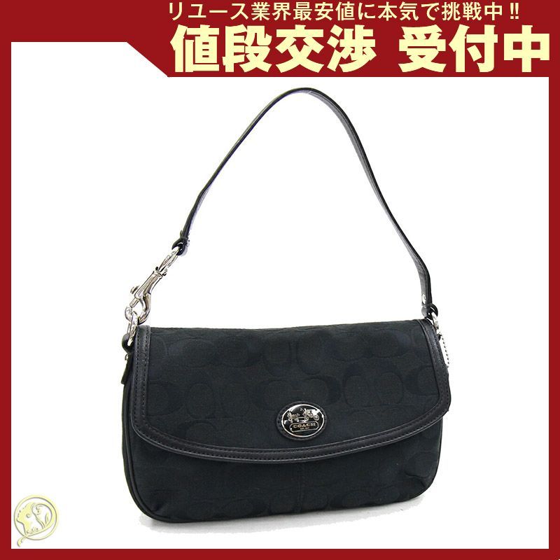 コーチ ワンショルダーバッグ シグネチャー 44014 ブラック キャンバス