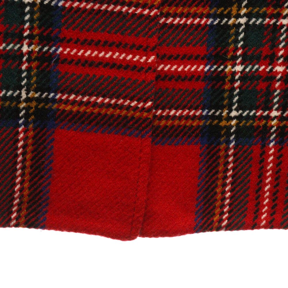 BURBERRY (バーバリー) 3Bチェック カシミヤ混 ウールチェスターコート