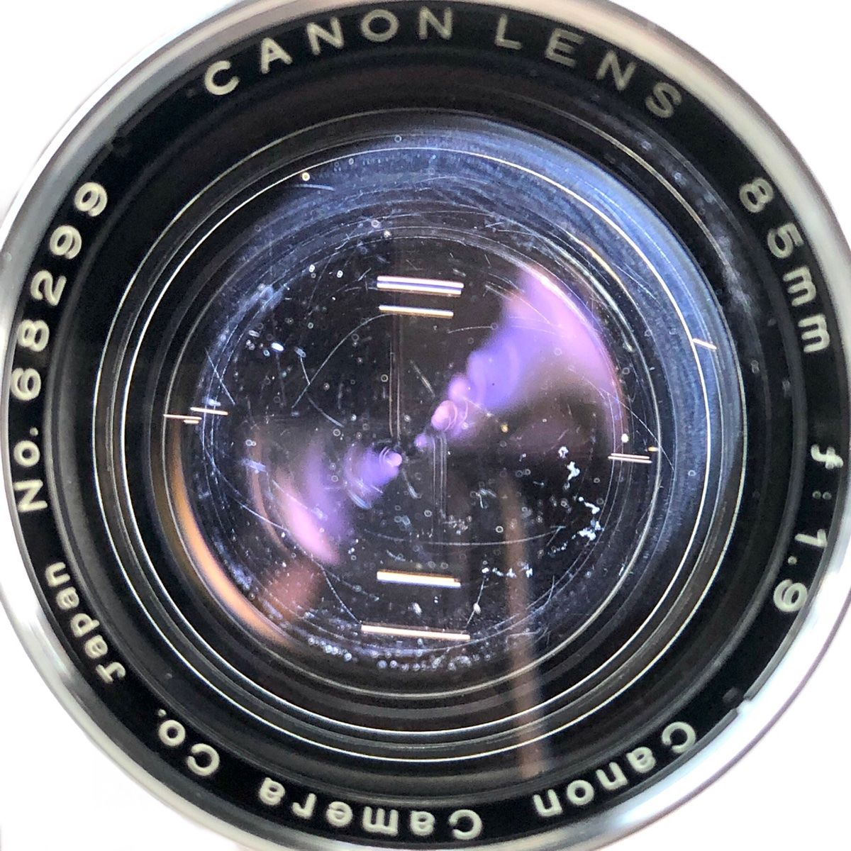 キヤノン Canon 85mm F1.9 Lマウント L39 レンジファインダーカメラ用