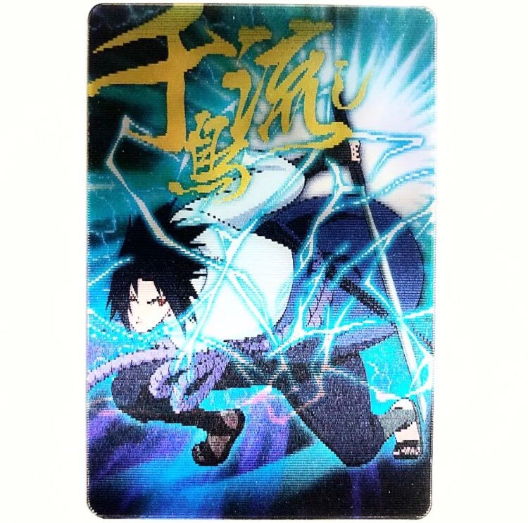 NARUTO うちはサスケ 千鳥流し プラスチックカード グミ 宿命の再会