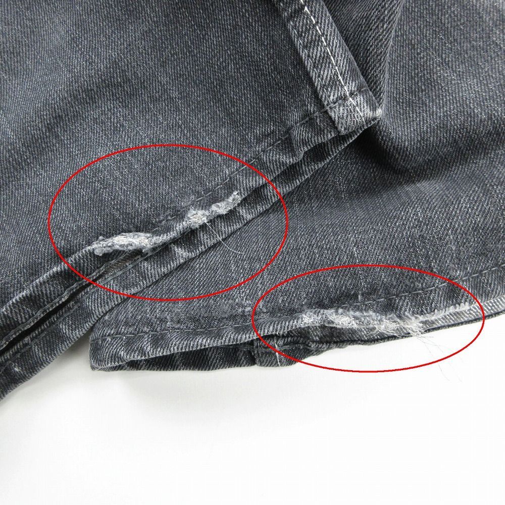 TroisO トロワゾ 日本製 ラメ入りブーツカットデニムパンツ ジーンズ