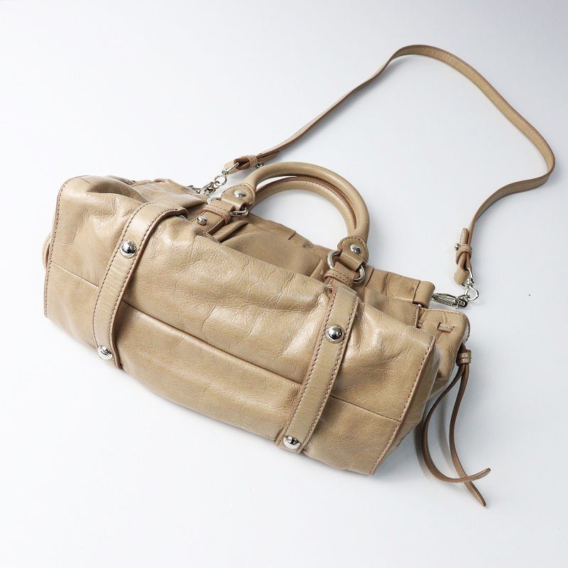 人気アイテム 美品 ミュウミュウ MIU MIU RN0647 VITELLO LUX 2WAY