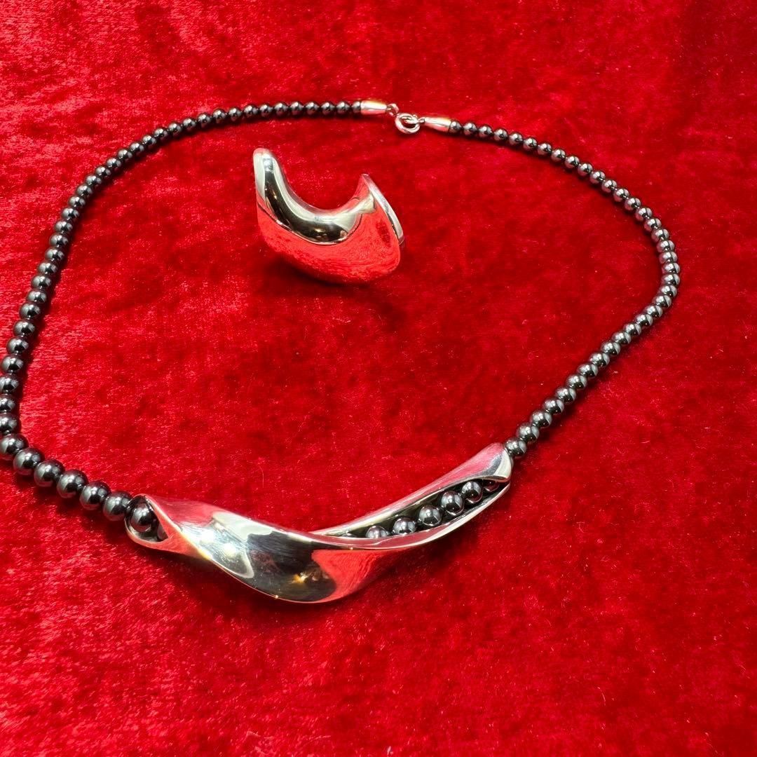 ハンスハンセン ヘマタイト ネックレス #4506-4 ハンスハンセン