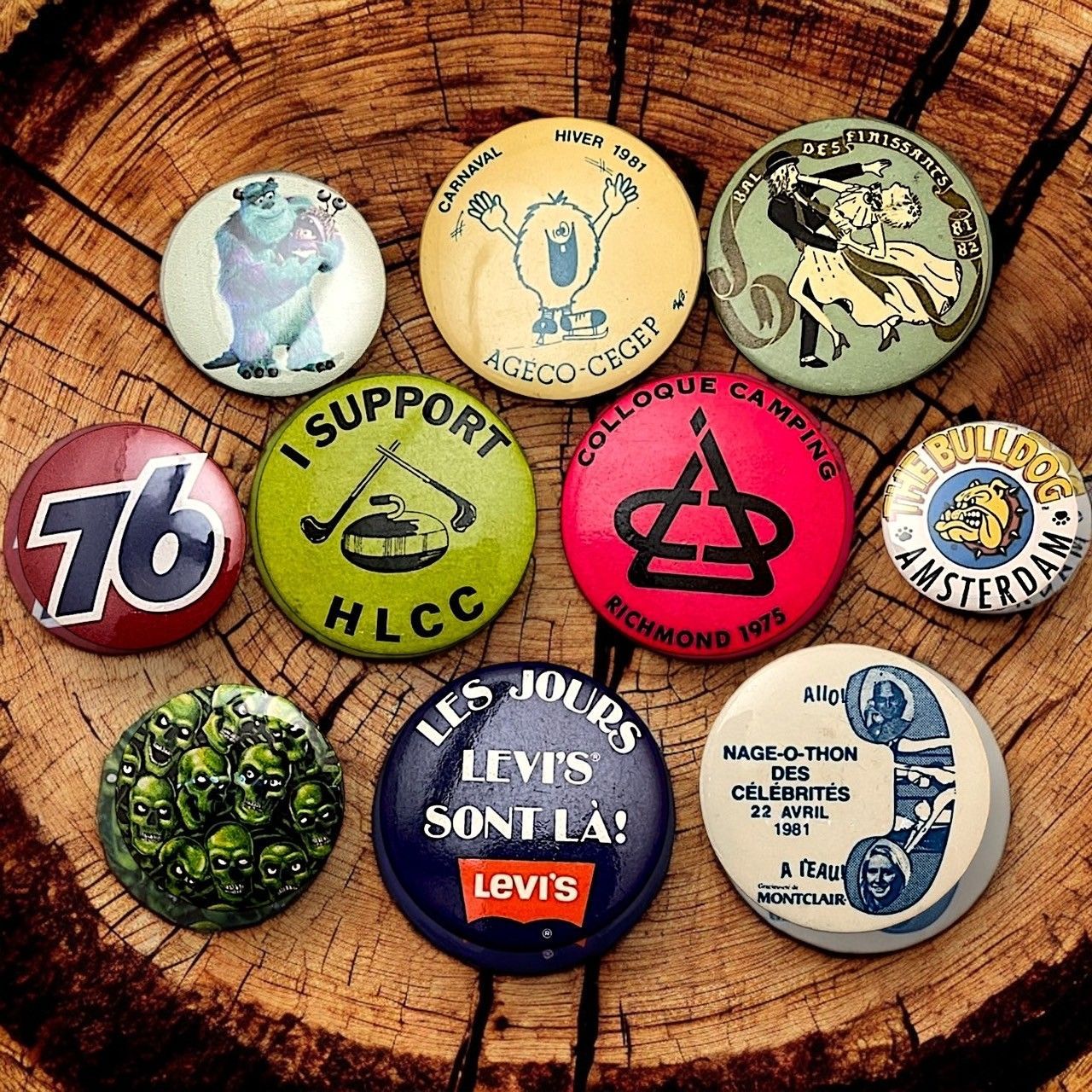 缶バッジ ビンテージ アンティーク H 50s ~ 60s 70s 80s 90s 00s 小物