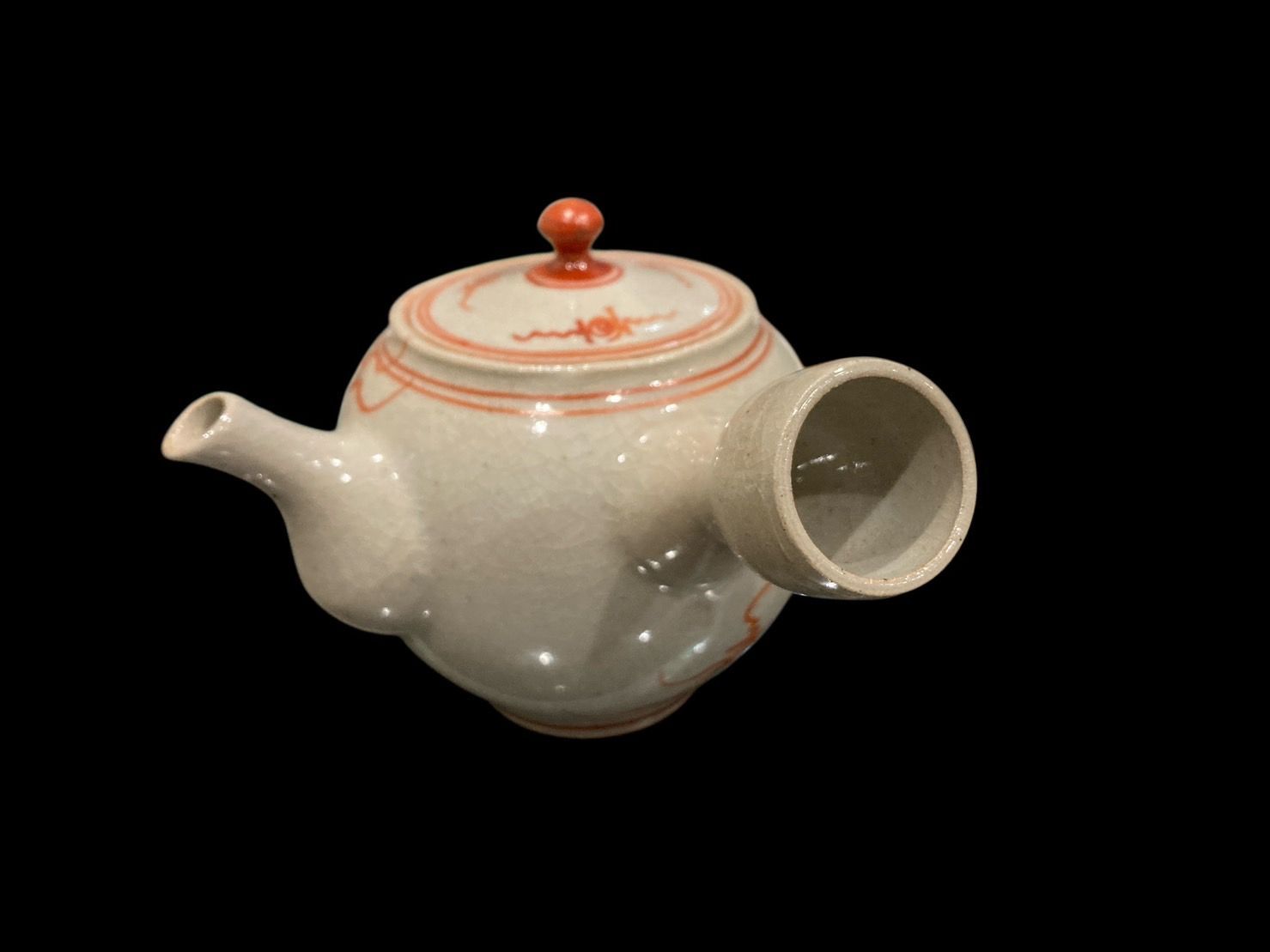 萬古焼 太仙窯 山本太仙 赤絵急須 赤絵 茶道具 茶器 工芸 古美術 骨董