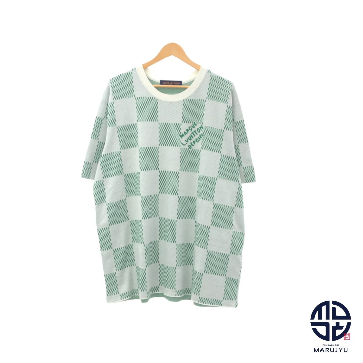 LOUIS VUITTON ルイヴィトン ダミエ ニット クルーネック Tシャツ