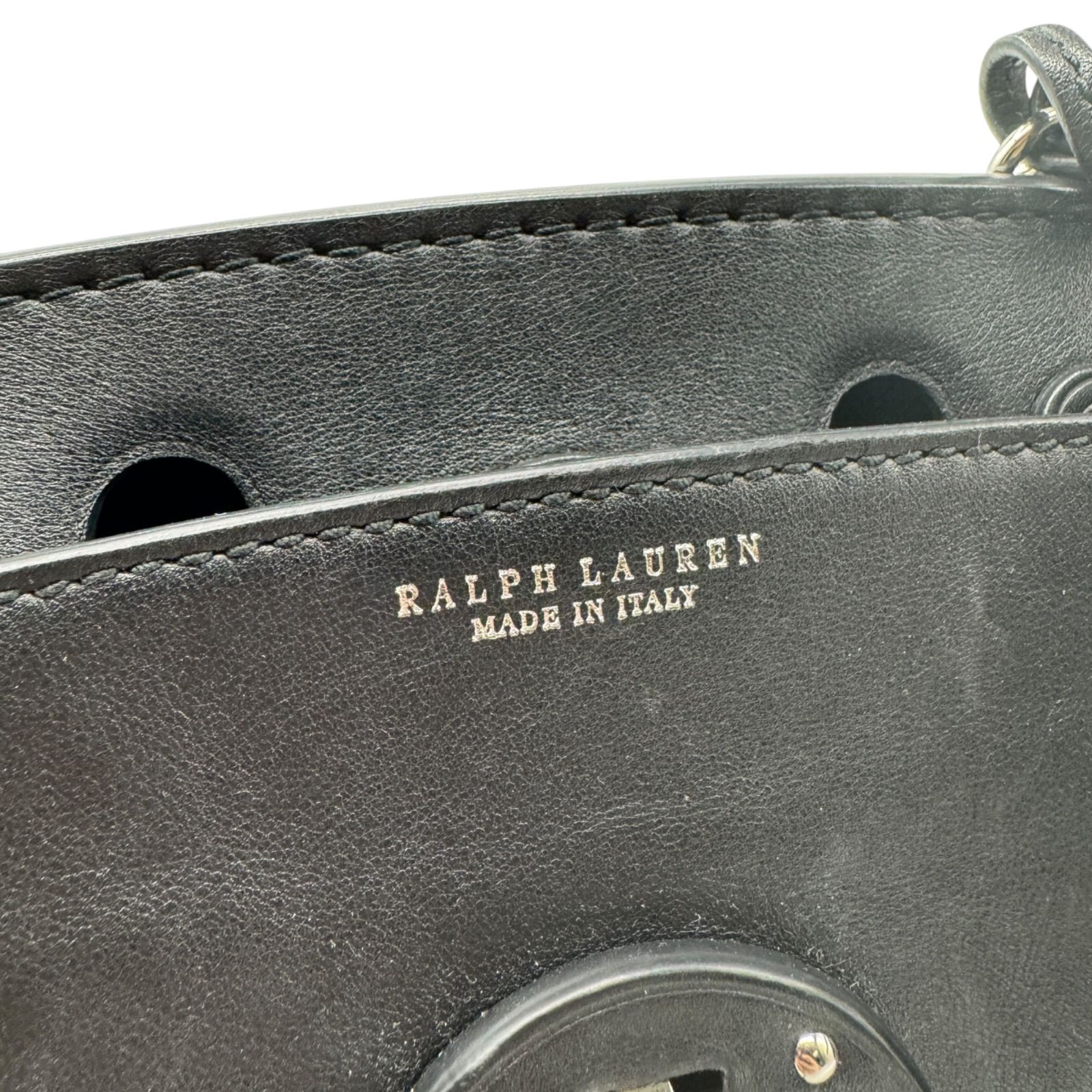 美品 RALPH LAUREN ラルフローレン リッキー ミニ 2WAY ハンドバッグ