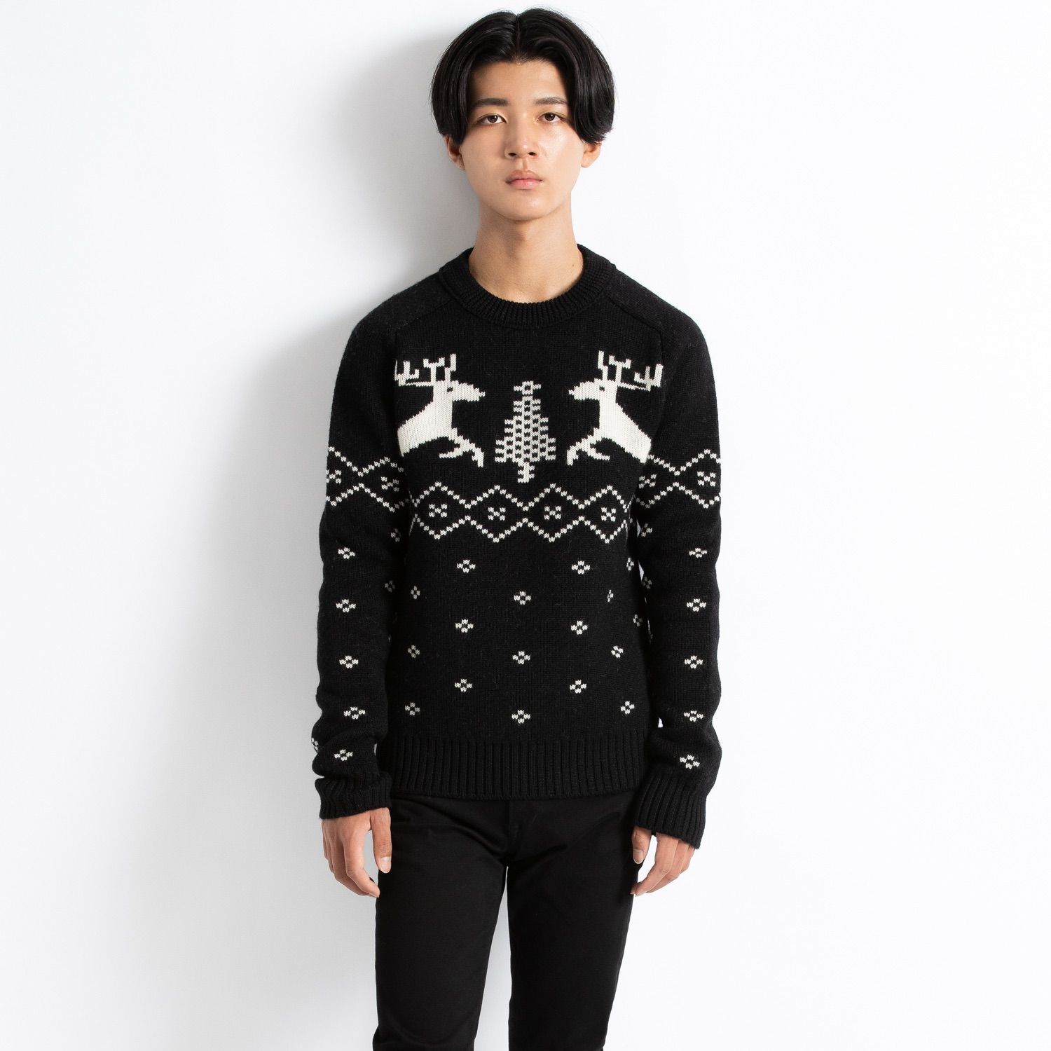 サンローラン ニット セーター 長袖 ノルディック SAINT LAURENT