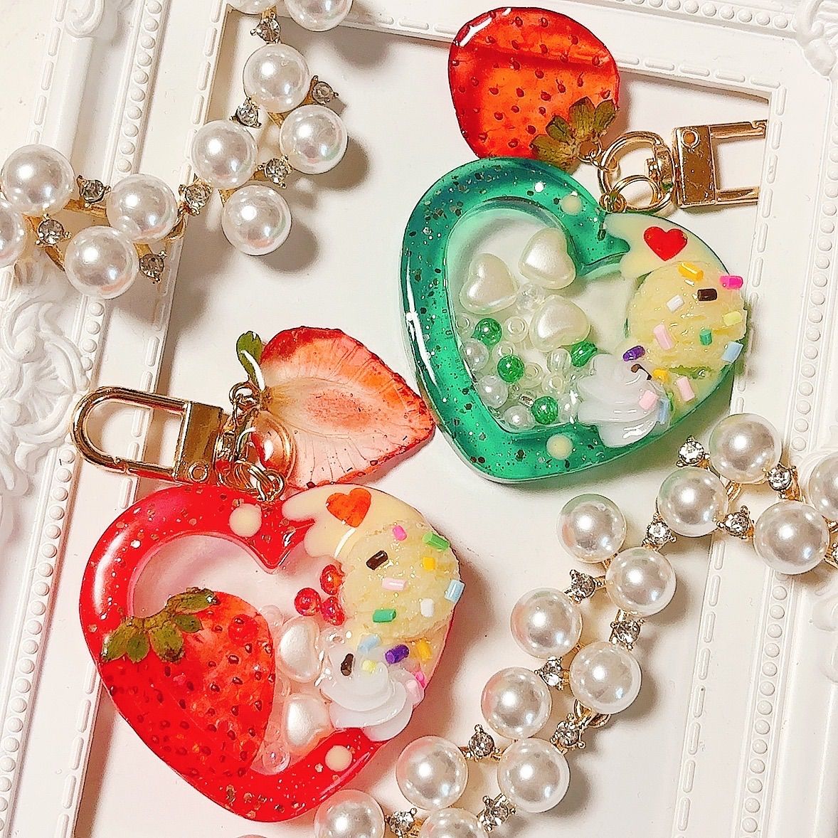 Summerソーダ トラ シャカシャカキーホルダー フェイクスイーツ