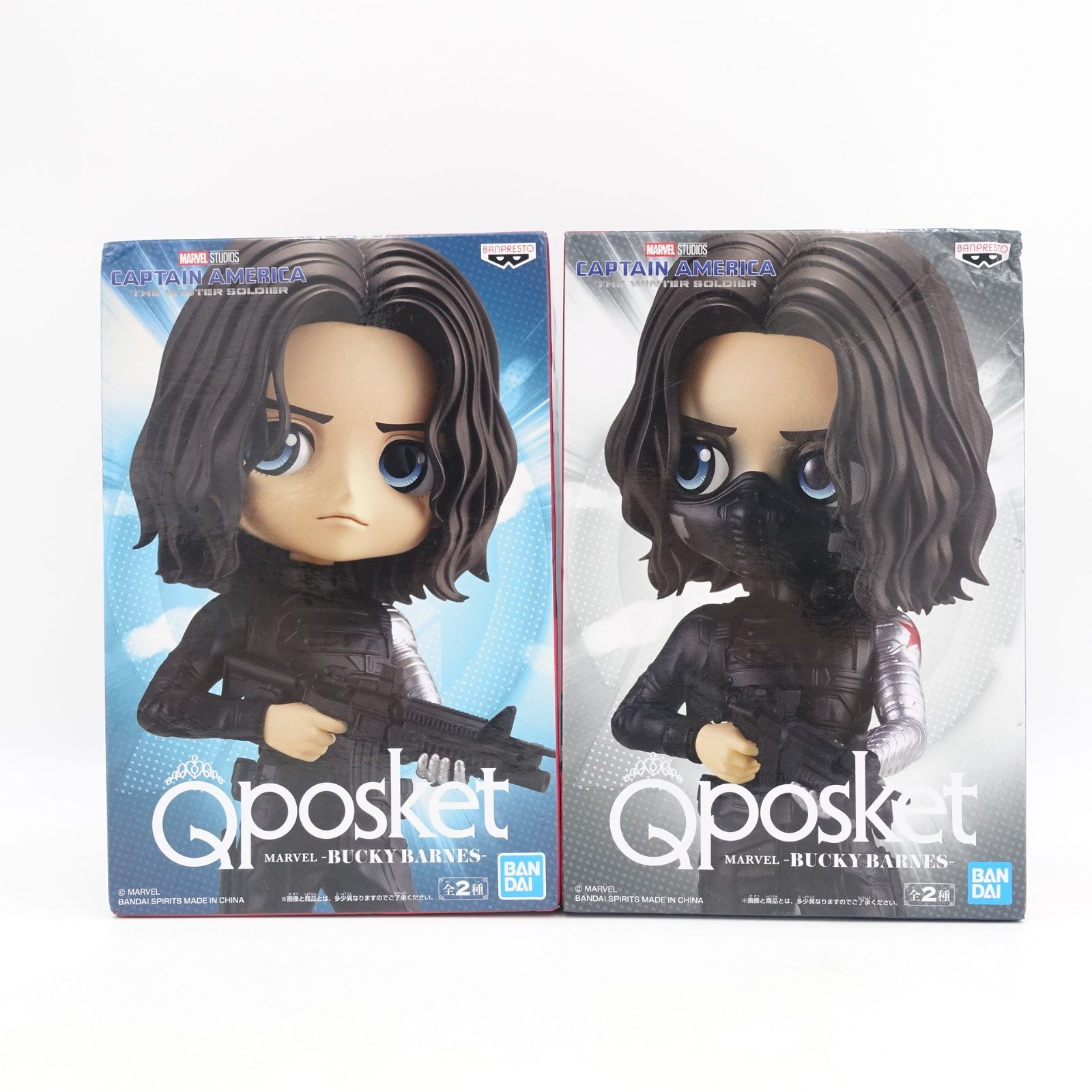 Qposket MARVEL BUCKY BARNES A B ver.フィギュア 2種セット バッキー
