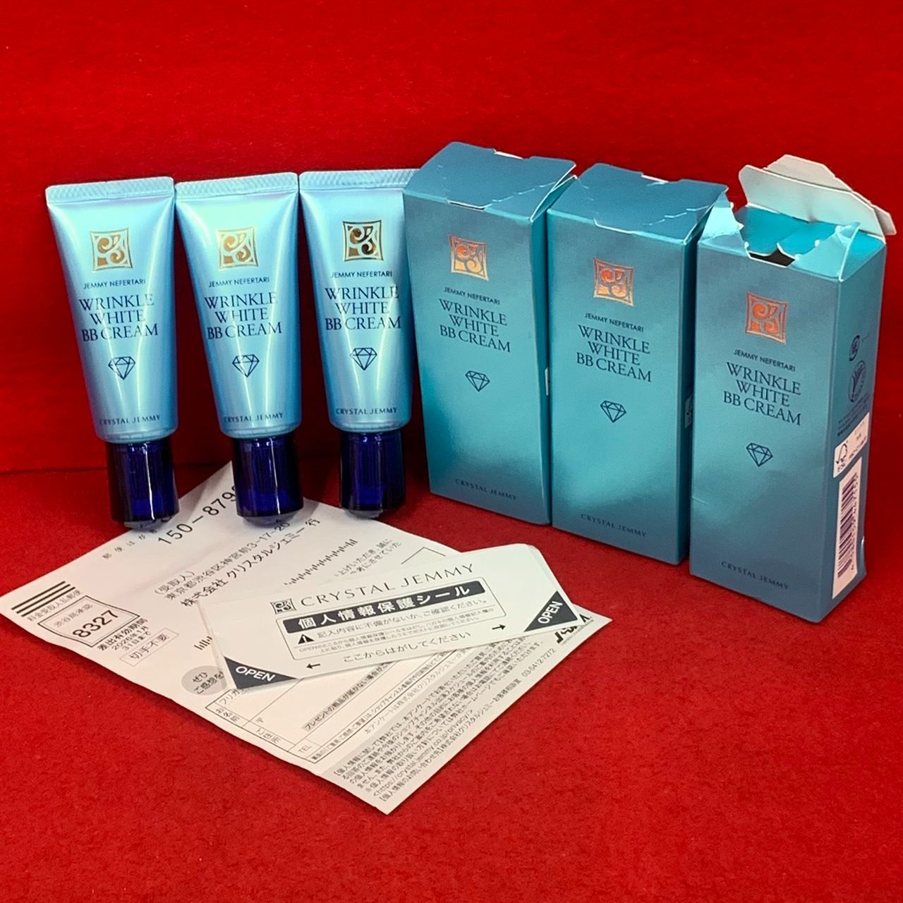 CRYSTAL JEMMY クリームファンデーション 3個セット ファンデーション