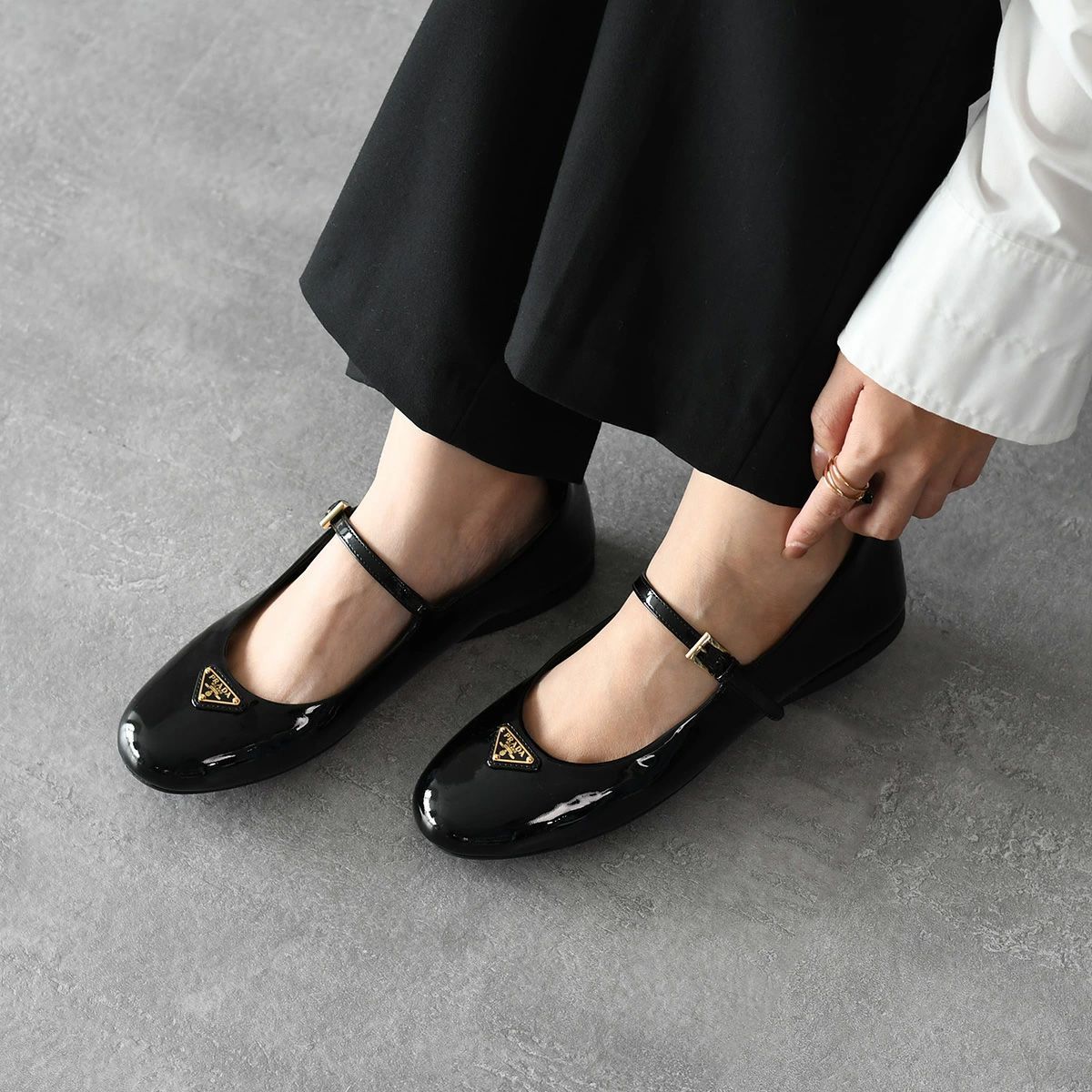 PRADA プラダ シューズ フラットシューズ 1F567N069 バレリーナ