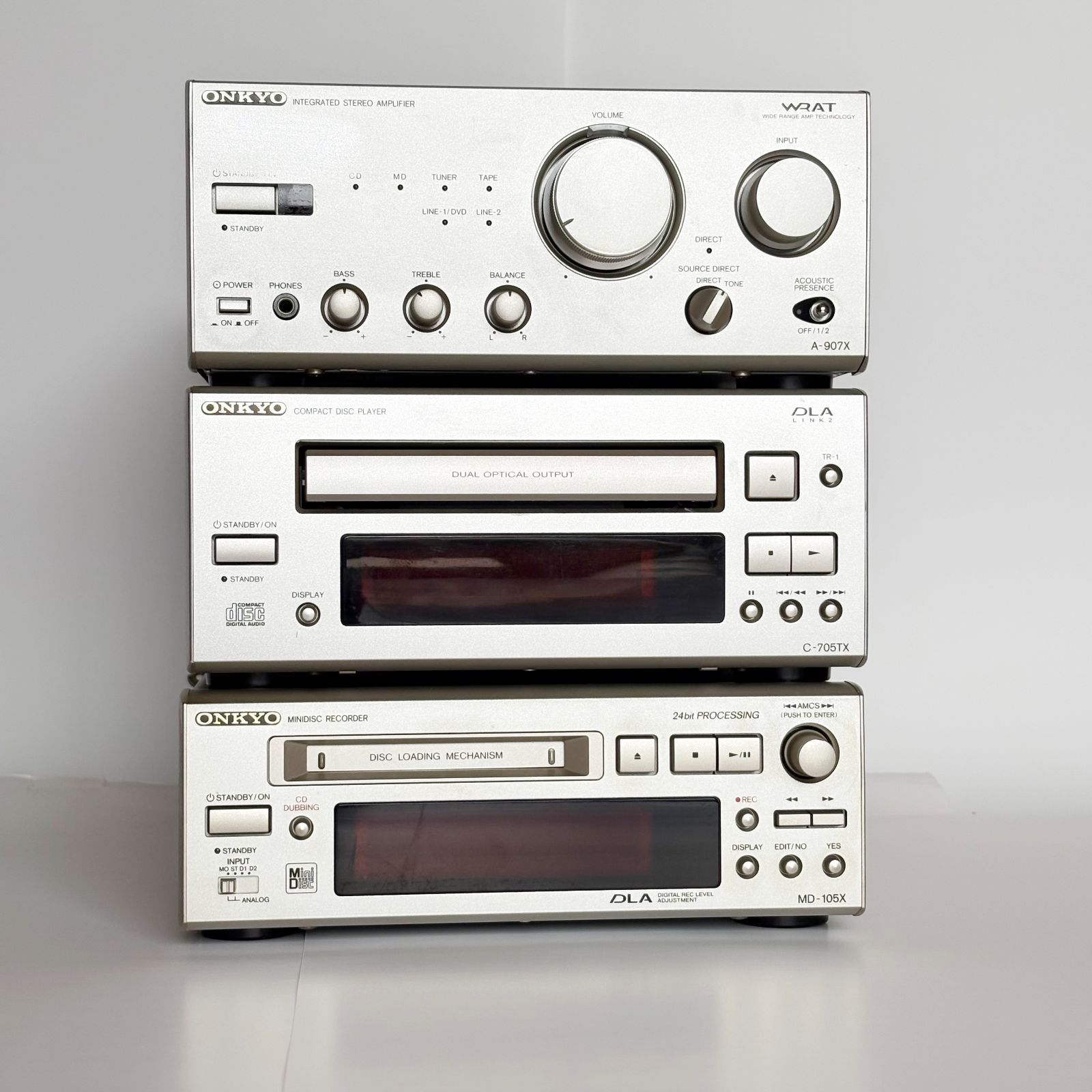 ONKYO INTEC205 アンプ A-907X その他、CD、MD セット - メルカリ