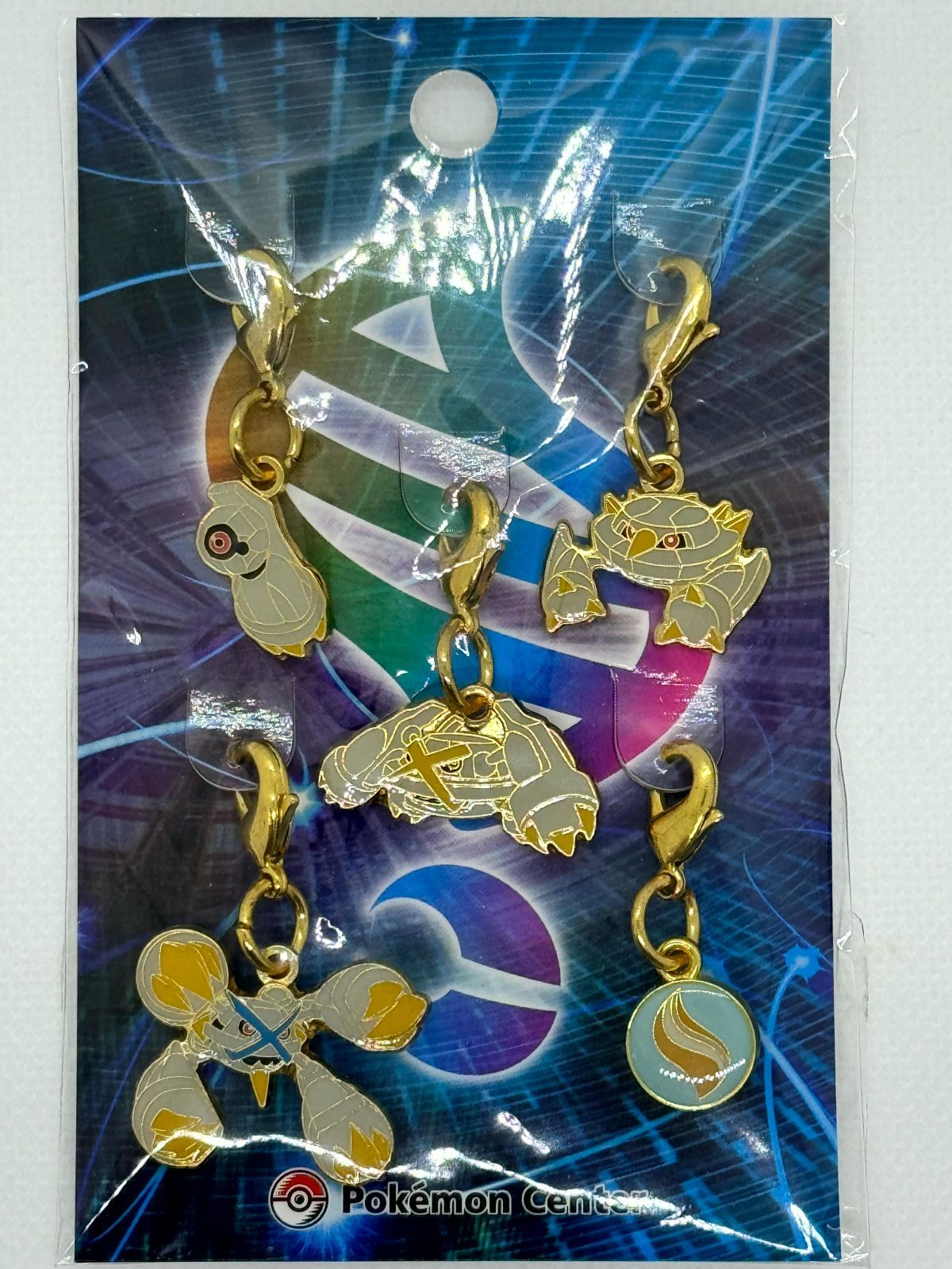 未開封 色違いの銀色のメガメタグロス メタルチャームセット