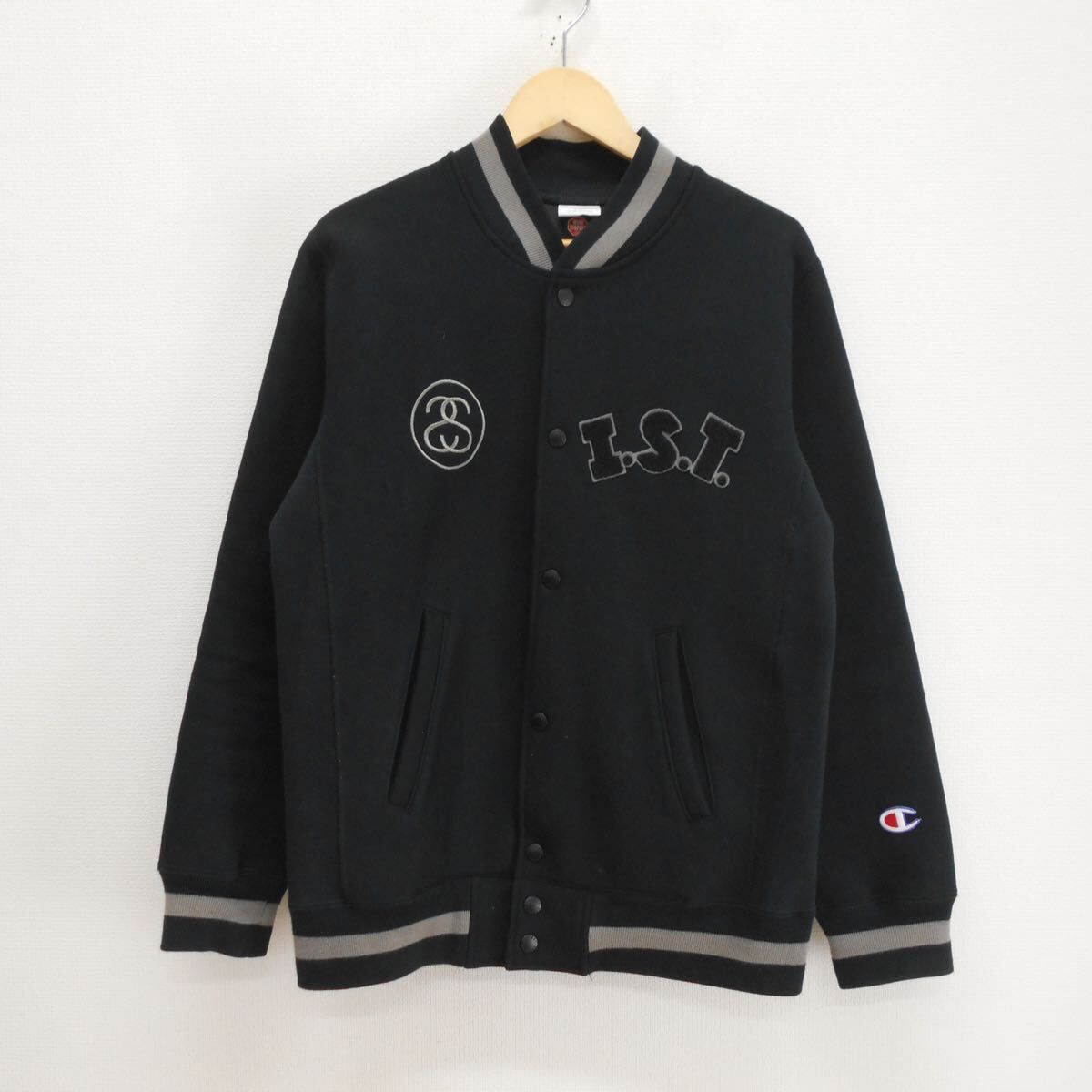 STUSSY × Champion ステューシー チャンピオン C8-E012 スタジャン