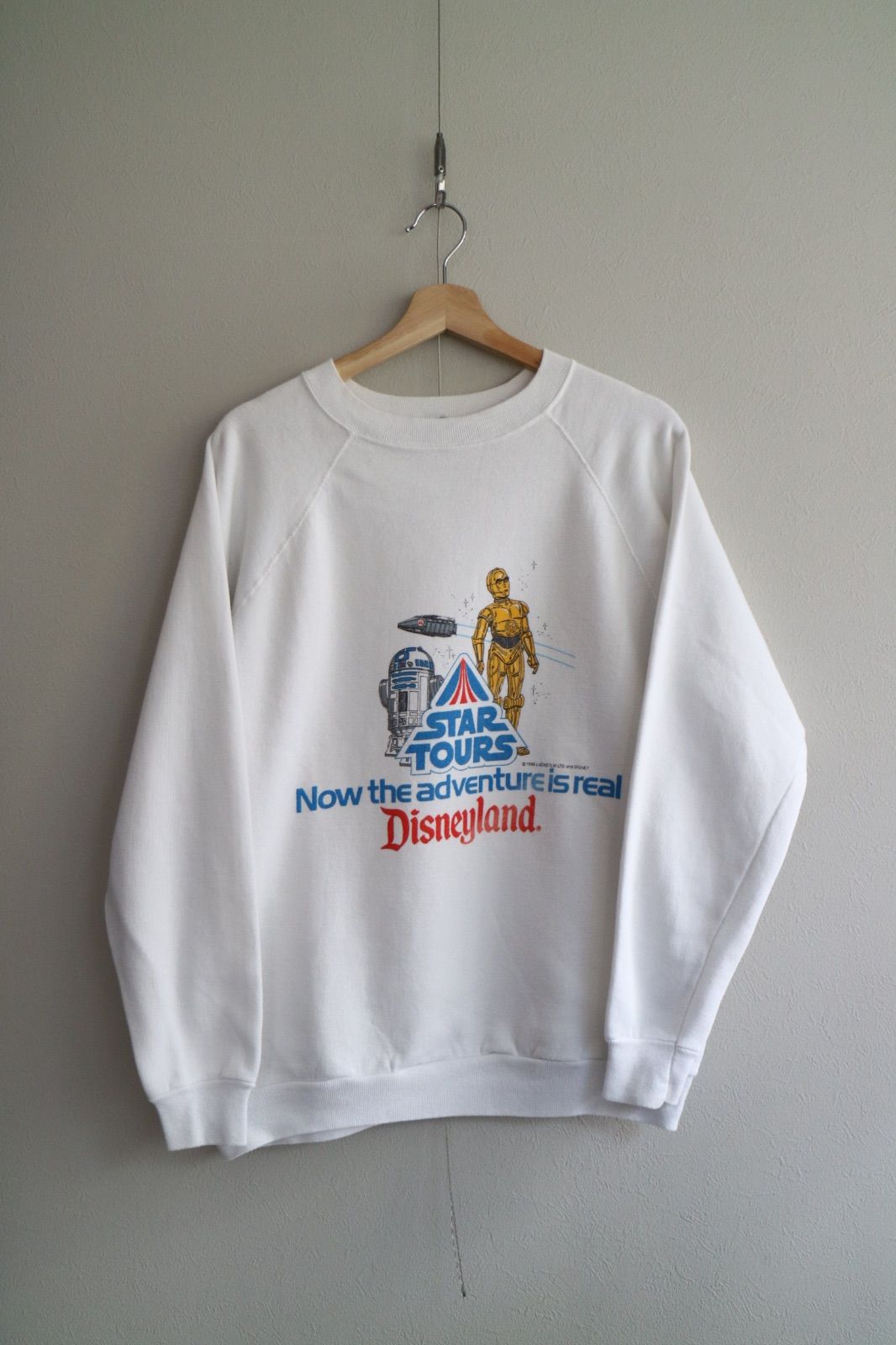 80s Disney STARWARS C3PO R2D2 STARTOURS SWEAT ディズニー スター