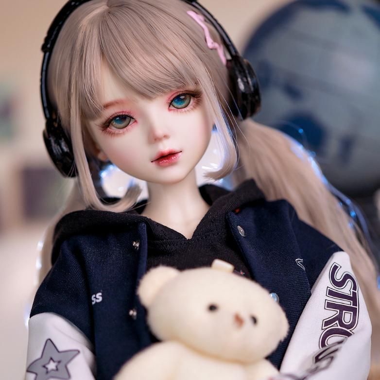 BJD 1/3ドール フルセット 本体 56cm 球体関節人形 眼球 洋服 メイク済