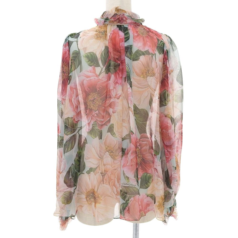 DOLCE&GABBANA ドルチェ＆ガッバーナ フリル フラワーパターン