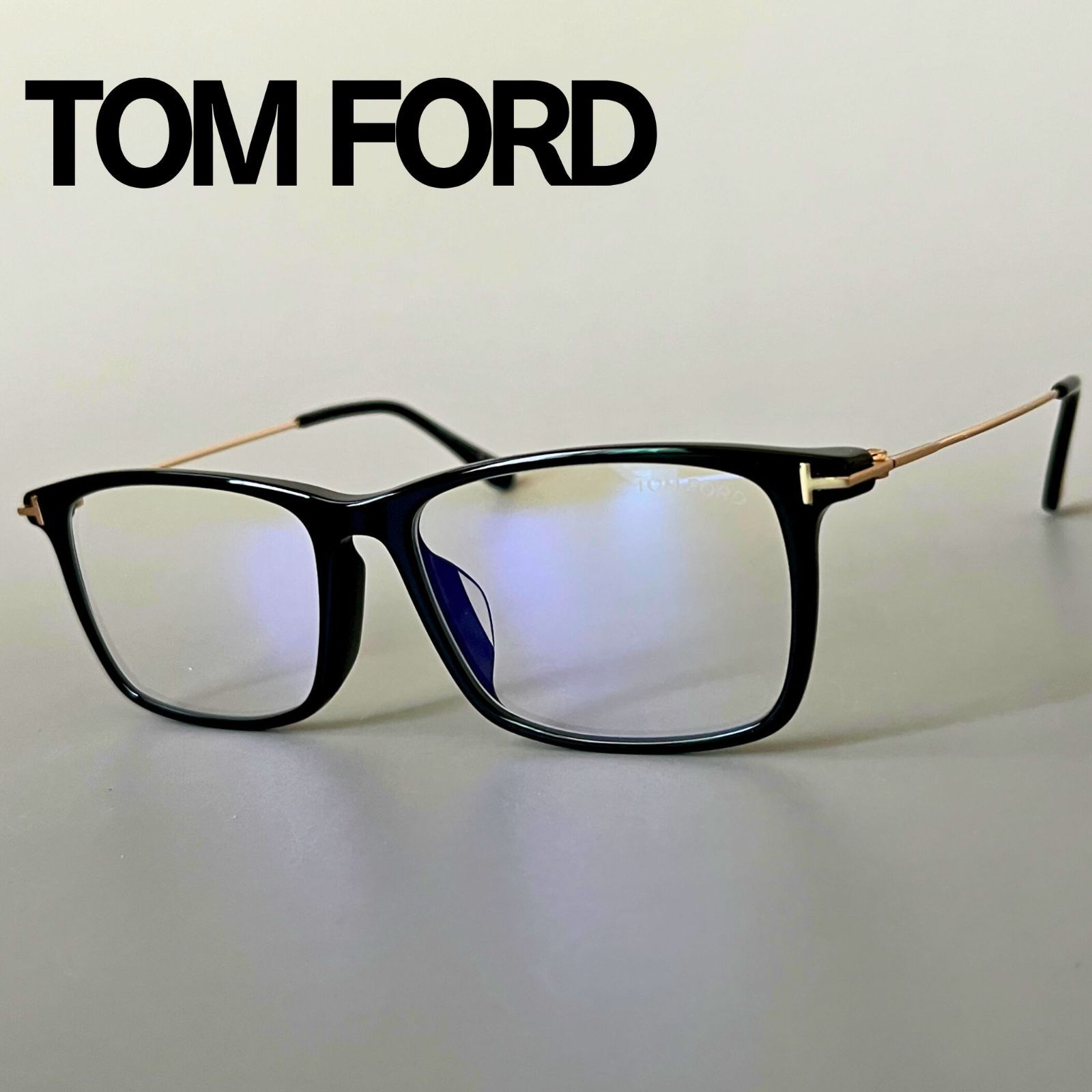 トムフォード メガネ スクエア TOM FORD アジアンフィット ブラック