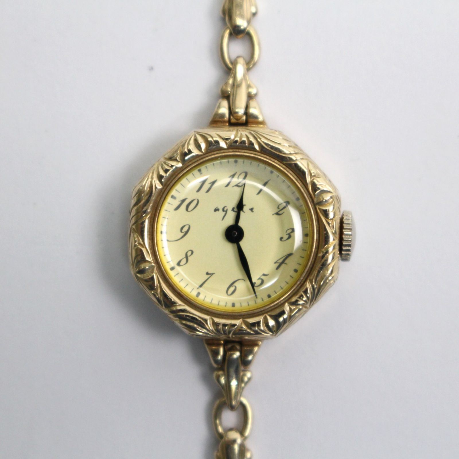 K1176【25周年限定時計】アガット agete 限定100本 クォーツ K10