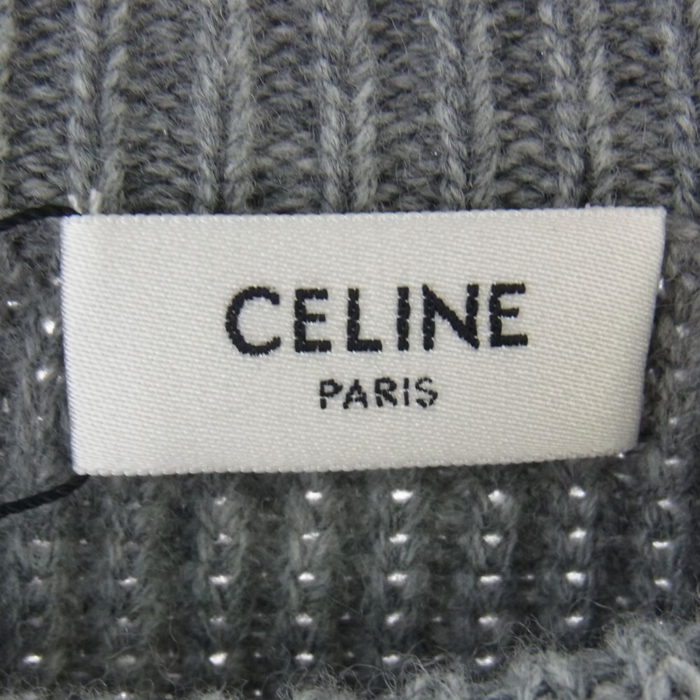 CELINE グレー ロゴニットセーター