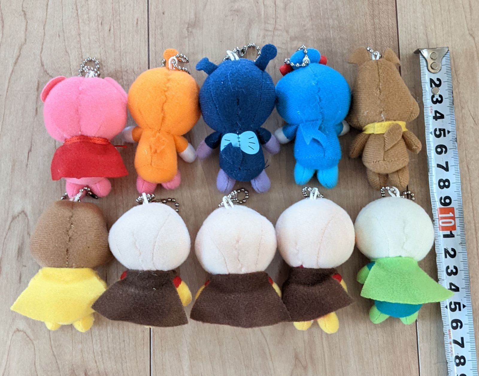 アンパンマン キャラクター ぬいぐるみ キーホルダー 10個セット