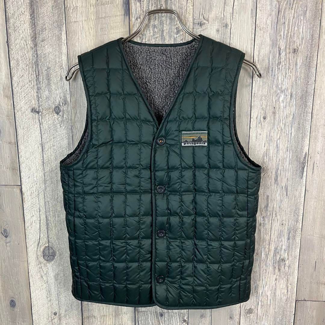 patagonia パタゴニア 40周年記念 リバーシブル ダウンベスト - メルカリ