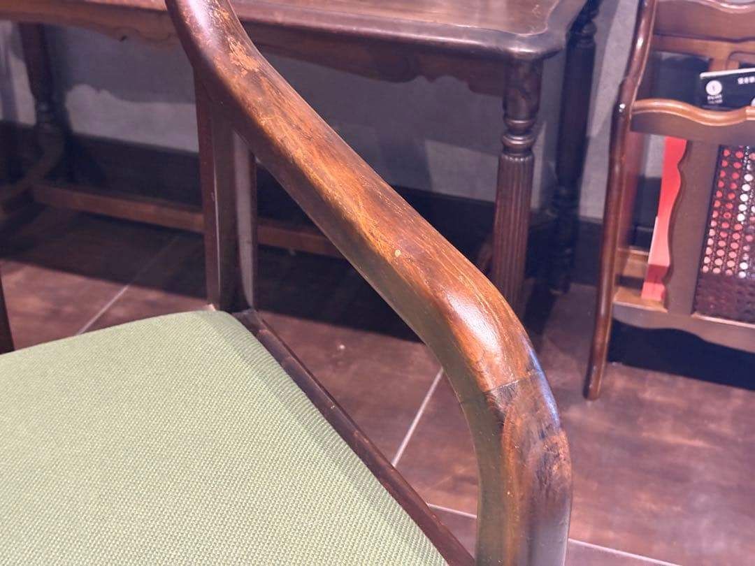 ②karimoku カリモク アームチェア ダイニングチェア ビンテージ IZ