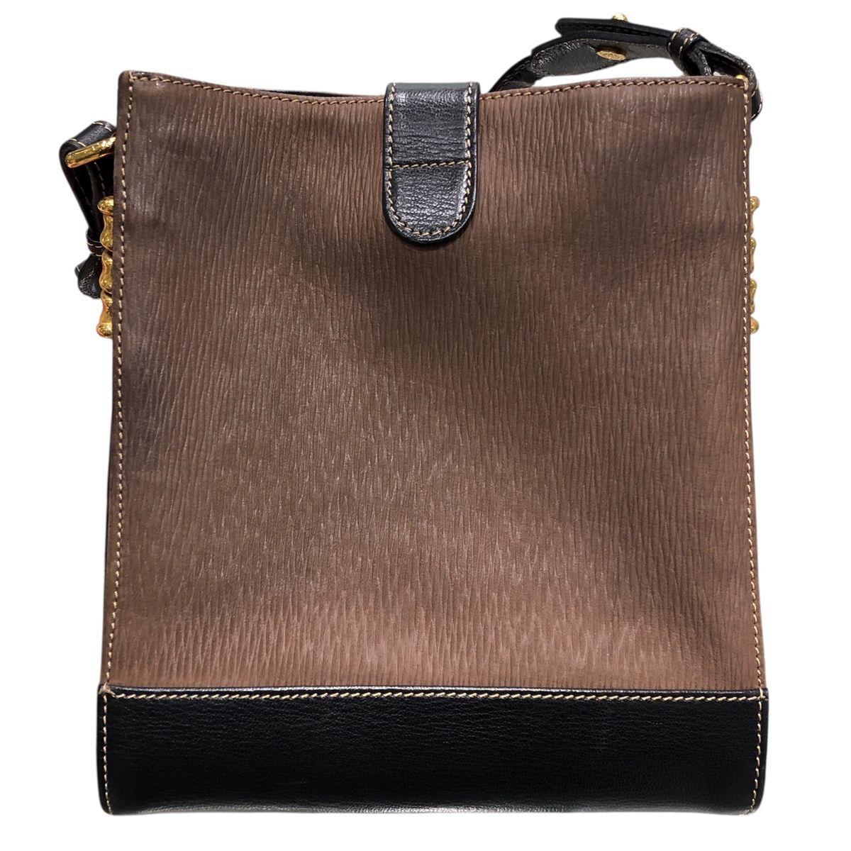 中古】 LOEWE ロエベ ベラスケス ショルダーバッグ ブラウン×黒