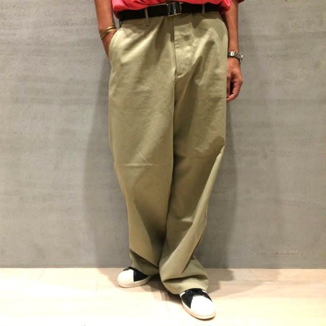 AURALEE オーラリー 日本製 WASHED FINX CHINO WIDE PANTS ウォッシュ