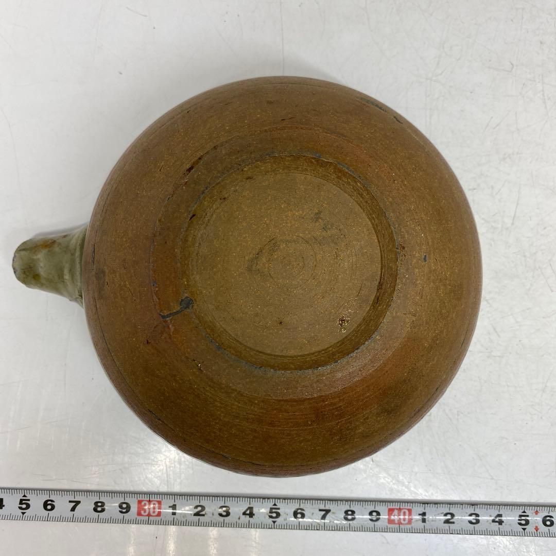 T754 蓋置 『紫三島砂金袋』『森里陶楽 造』 共箱 茶道具 T754 蓋