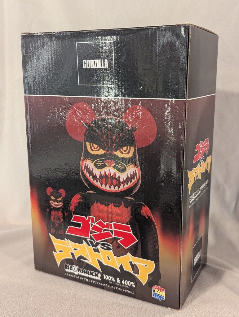 BE@RBRICK ゴジラ (メルトダウン：クリアオレンジVer) 1000％BE@RBRICK