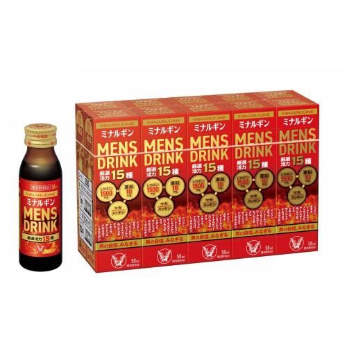 大正製薬 ミナルギン MENS DRINK 50mL×10本 卸売 厳選活力15種配合 男
