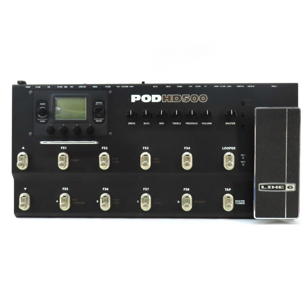 LINE 6 POD HD500 純正アダプタ、エフェクター ケース付き LINE 6 POD