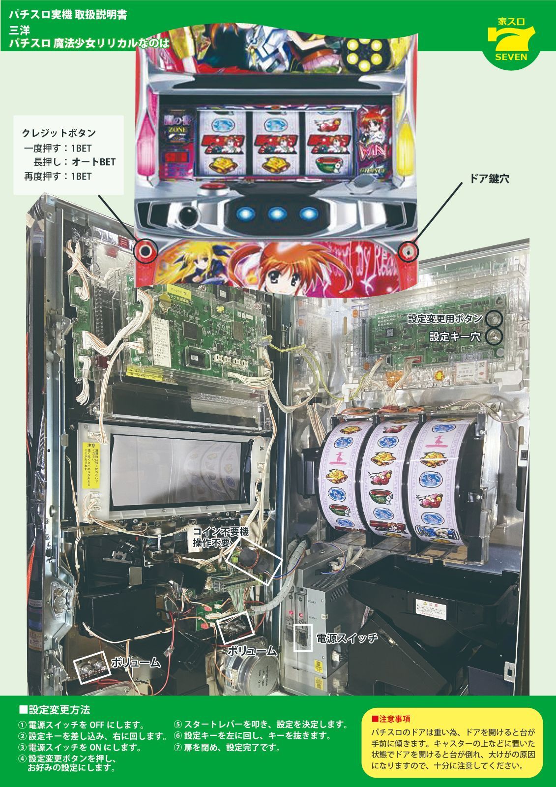 送料込】 パチスロ スロット実機 三洋 魔法少女リリカルなのは - メルカリ