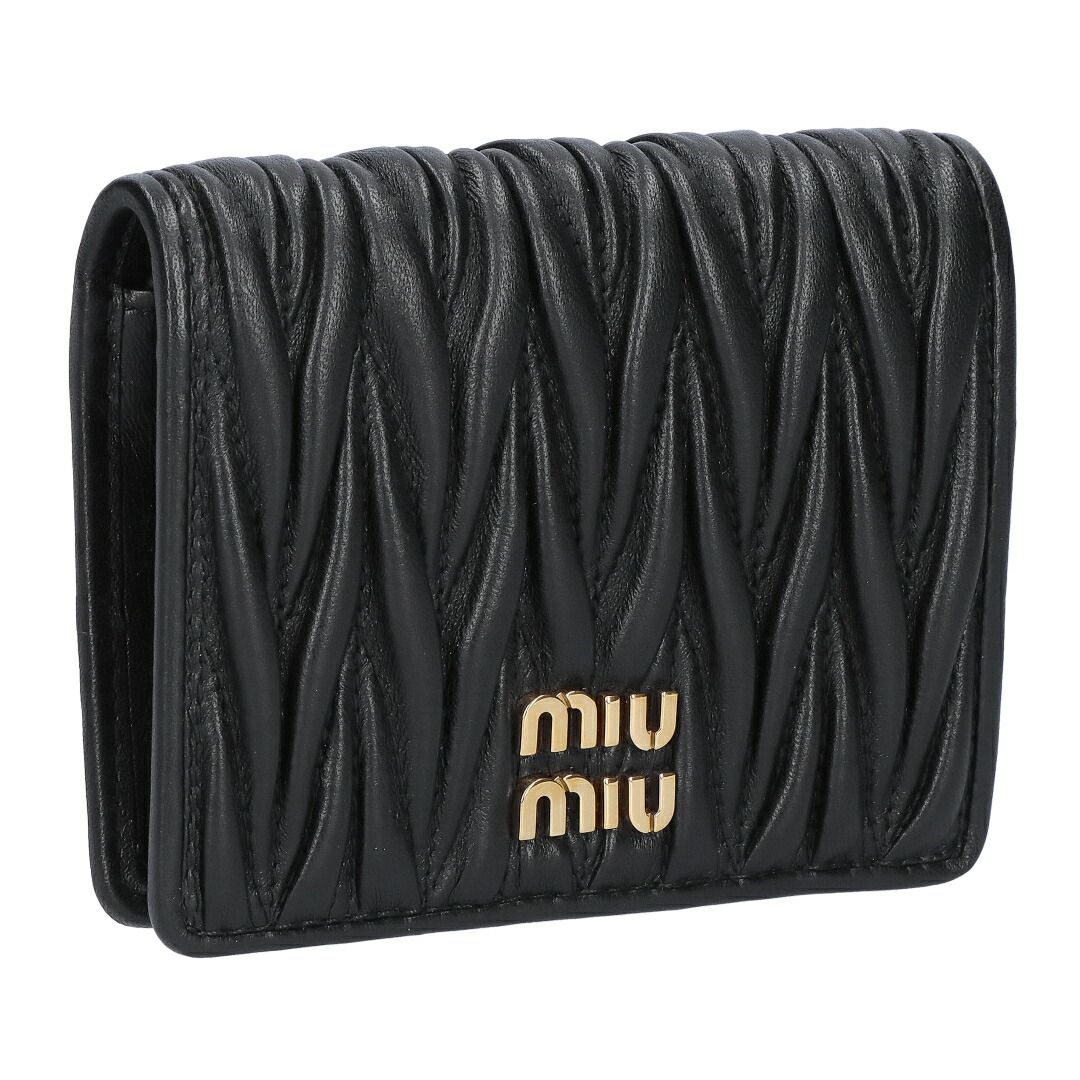ミュウミュウ MIUMIU 折財布 二つ折り財布 MATELASSE マトラッセ